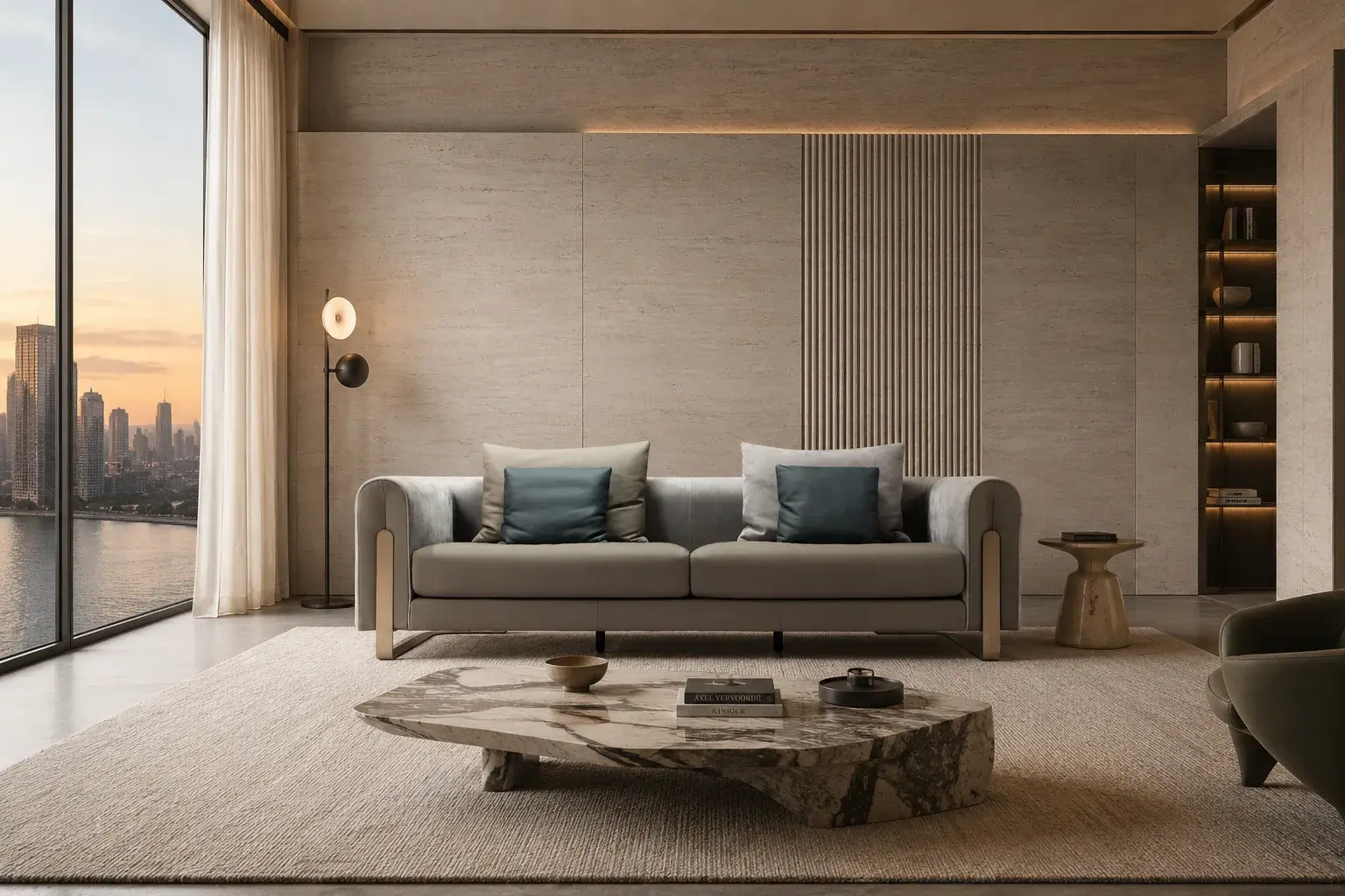 ZSA0004 Leather Sofa