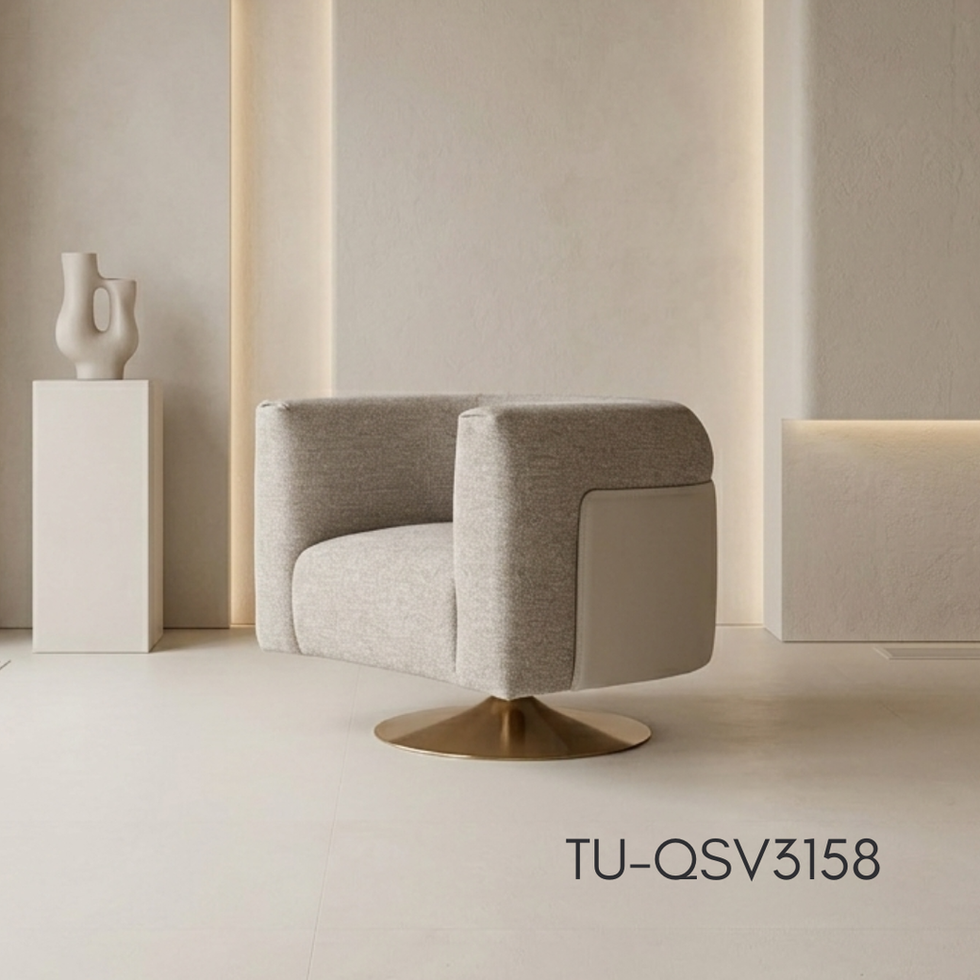 Luxury Accent Chair — Luxury fabric accent.