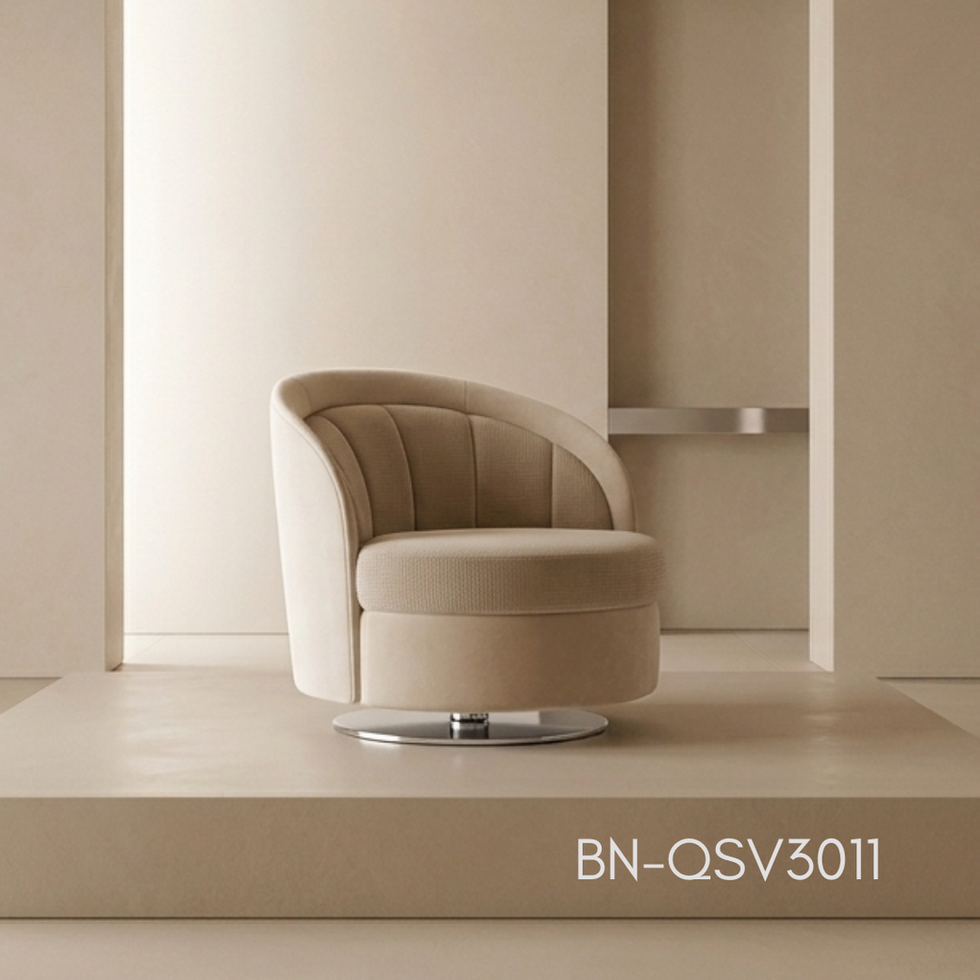 Luxury Accent Chair — Sculptural Italian accent.