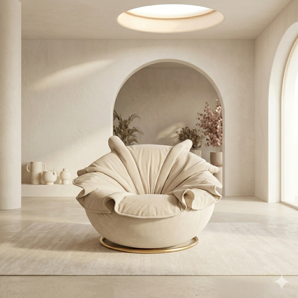 Petalo — Petal-form Italian armchair.